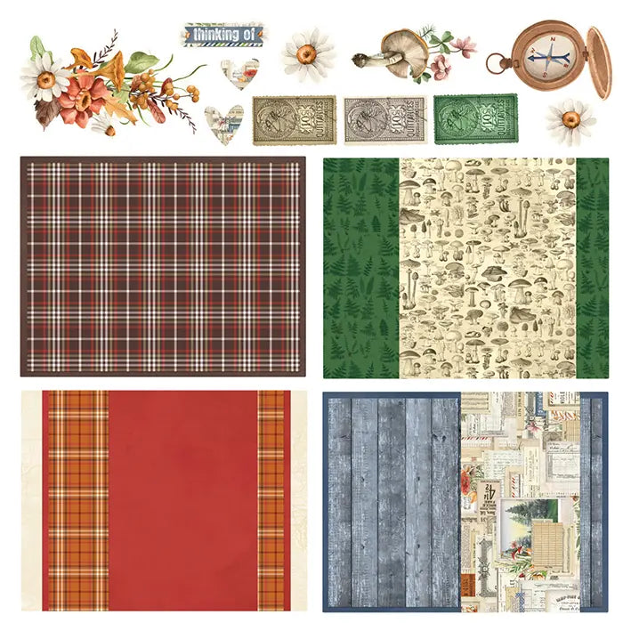Woodlands Simple Cards Card Kit - Simple Vintage - Simple Stories