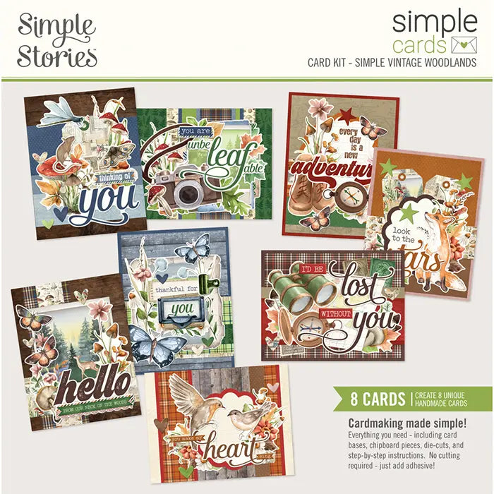 Woodlands Simple Cards Card Kit - Simple Vintage - Simple Stories