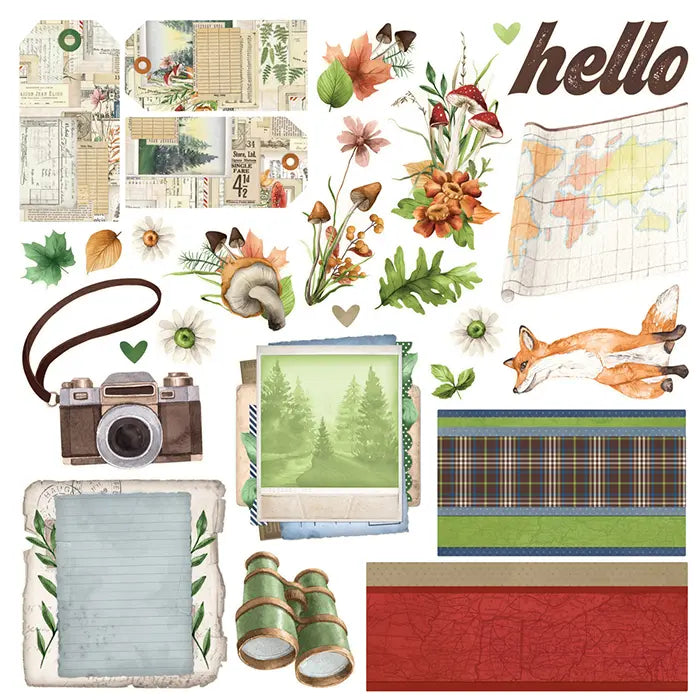 Woodlands Simple Cards Card Kit - Simple Vintage - Simple Stories