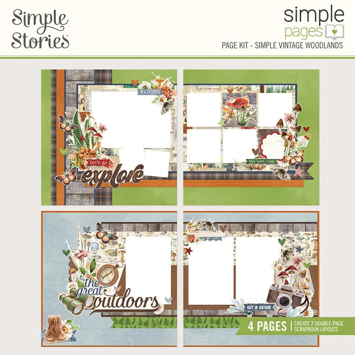 Woodlands Simple Pages Kit - Simple Vintage - Simple Stories