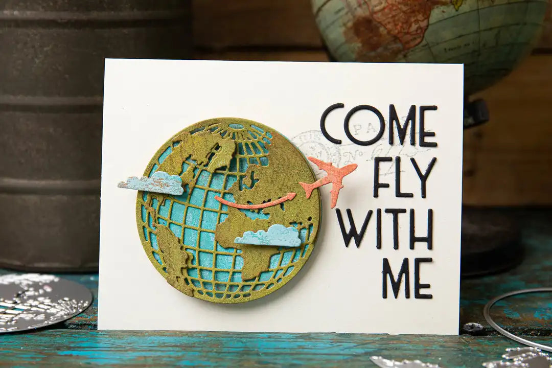 World Travel Thinlits Die Set - Back from the Vault by Tim Holtz - Sizzix