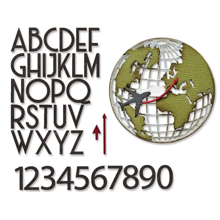 World Travel Thinlits Die Set - Back from the Vault by Tim Holtz - Sizzix