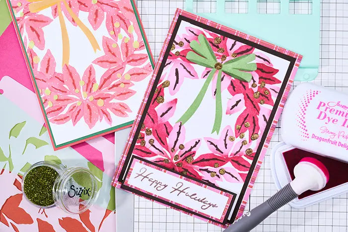 A Wreath in Time A6 Layered Stencil Set - Stacey Park - Sizzix