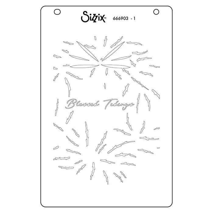 A Wreath in Time A6 Layered Stencil Set - Stacey Park - Sizzix