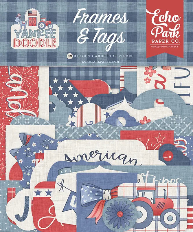 Yankee Doodle Frames & Tags - Echo Park