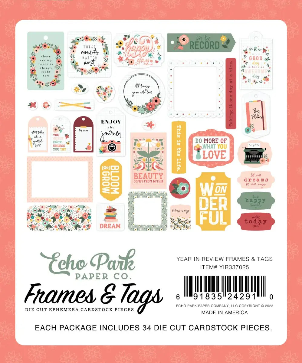 Year In Review Frames & Tags - Echo Park