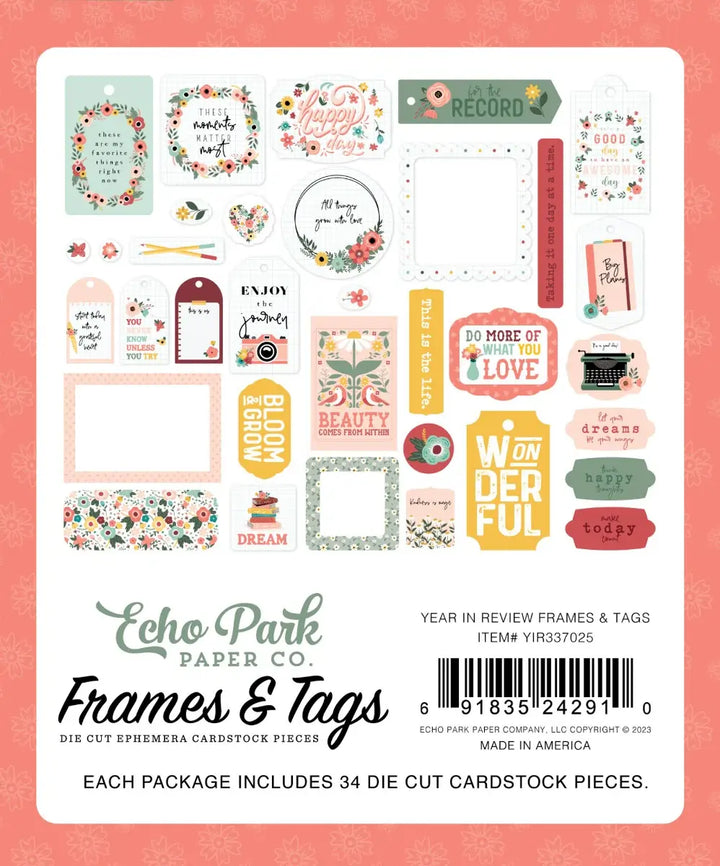 Year In Review Frames & Tags - Echo Park