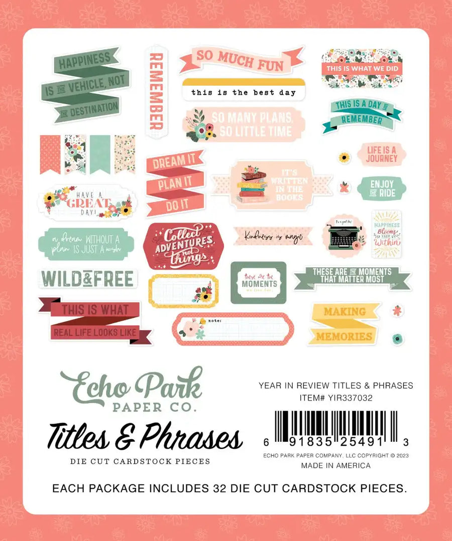 Year In Review Titles & Phrases - Echo Park