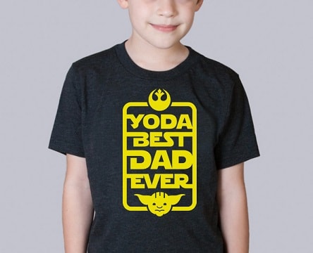 Yoda Best Dad Ever Star Wars T-shirt SVG Image File Download