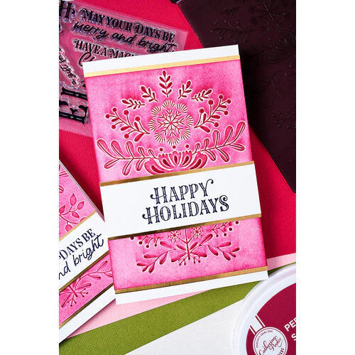 Yuletide 3-D Textured Impressions Embossing Folder by Catherine Pooler - Sizzix