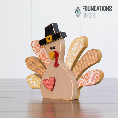November Turkey Unfinished Wood Craft - Home - Foundations Decor