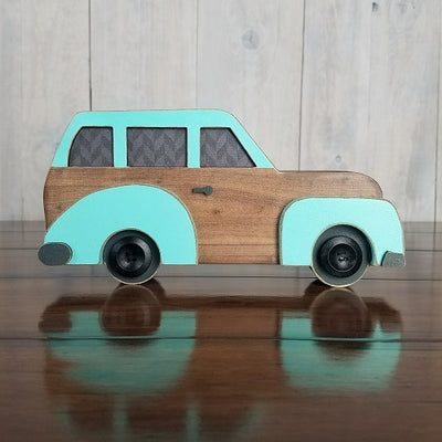 Vintage Car Unfinished Wood Craft - Autumn - Foundations Decor