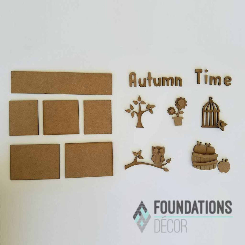 Autumn Time Shadow Box Kit - Foundations Décor