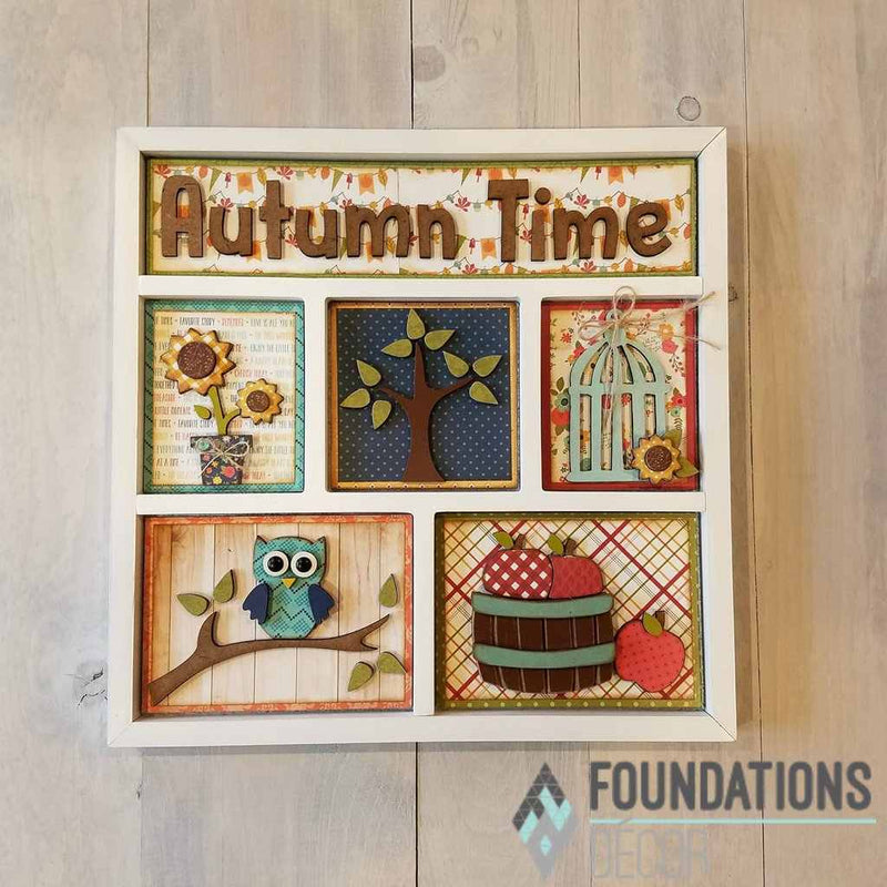 Autumn Time Shadow Box Kit - Foundations Décor
