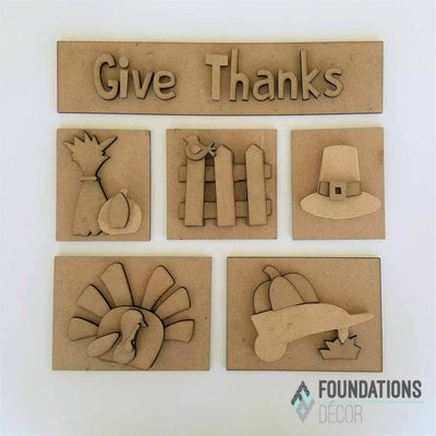 Thanksgiving Shadow Box Kit - Foundations Decor