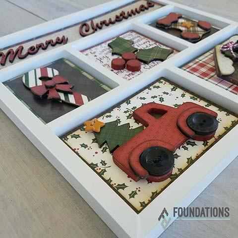 Christmas Shadow Box Kit - Foundations Decor