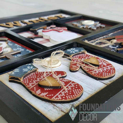I 'heart' Winter Shadow Box Kit - Foundations Decor