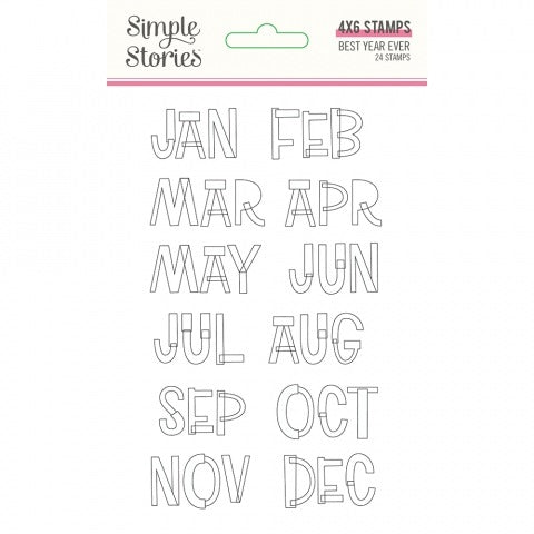 Best Year Ever Clear Stamps-Simple Stories