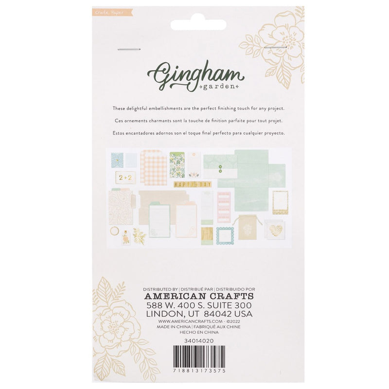 Stationary Pack -  Gingham Garden Collection - Crate Paper