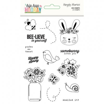 Hip Hop Hooray Clear Stamps - Simple Stories - Clearance