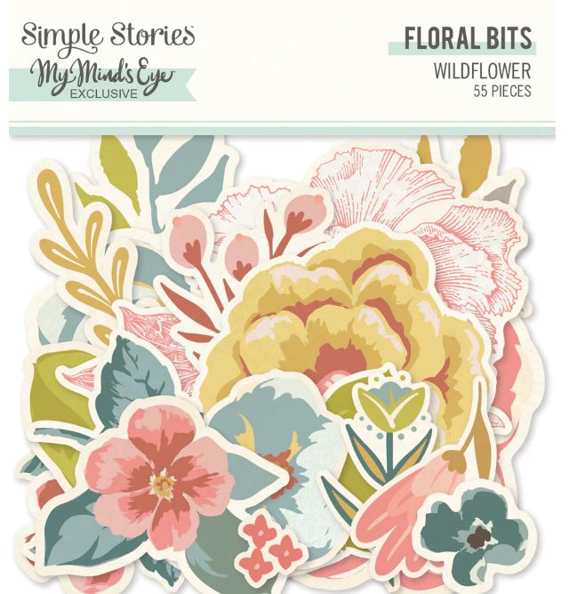 Floral Bits and Pieces Ephemera - Wildflower Collection -  Simple Stories