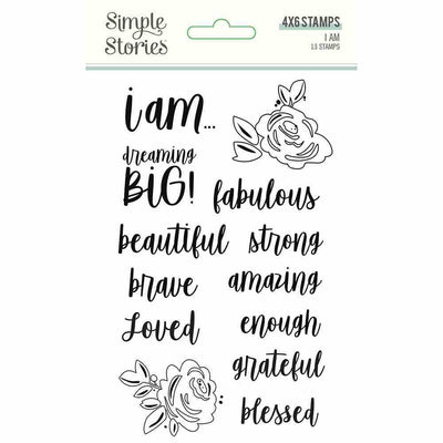 I Am 2020 Clear Stamps - Simple Stories - Clearance