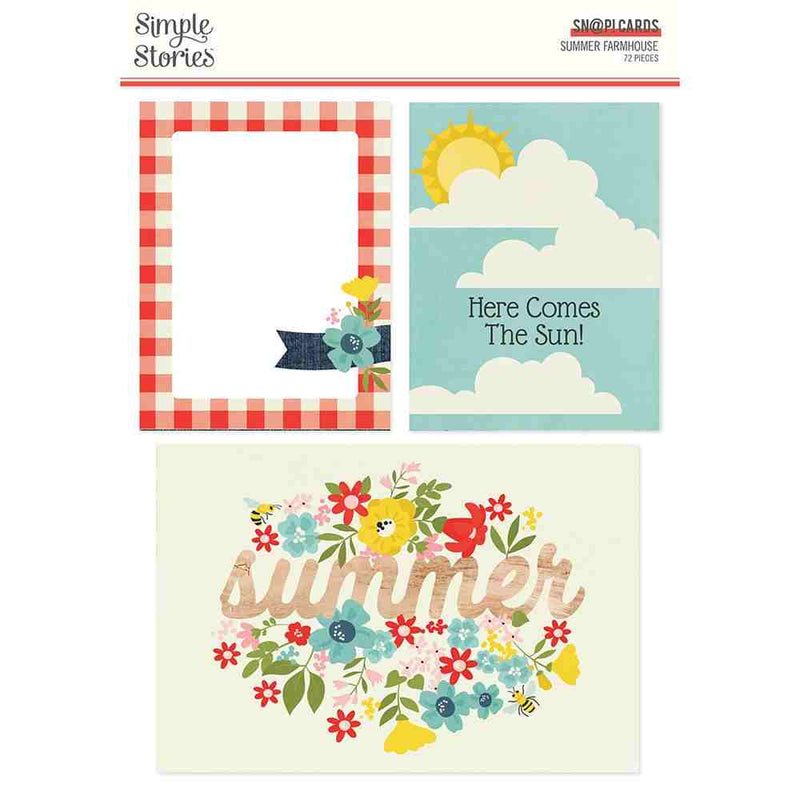Summer Farmhouse Sn@p! Cards - Simple Stories - Clearance