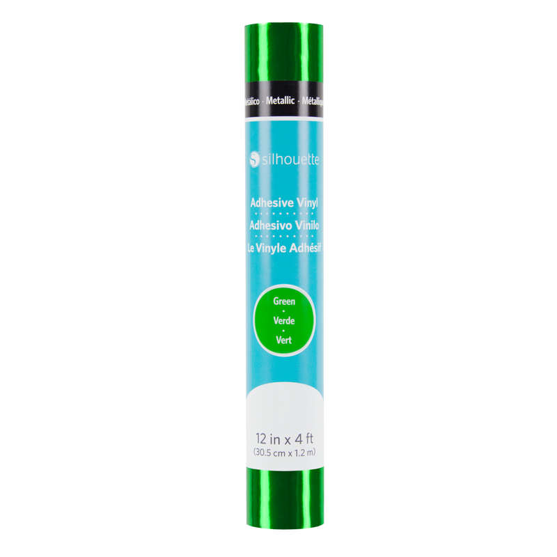 12" Green Silhouette Metallic Vinyl Roll