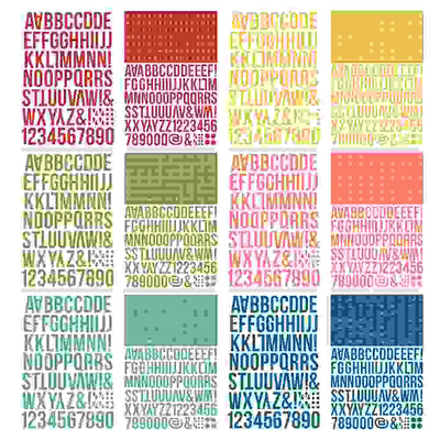 Bolds Alpha Sticker Book - Color Vibe - Simple Stories*