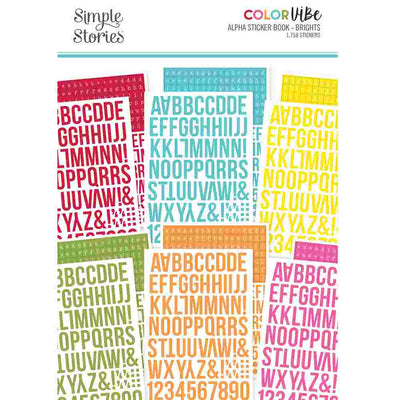 Brights Alpha Sticker Book - Color Vibe - Simple Stories*