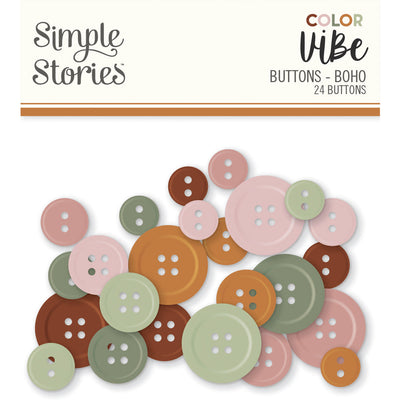 Boho Buttons Vibe - Simple Stories