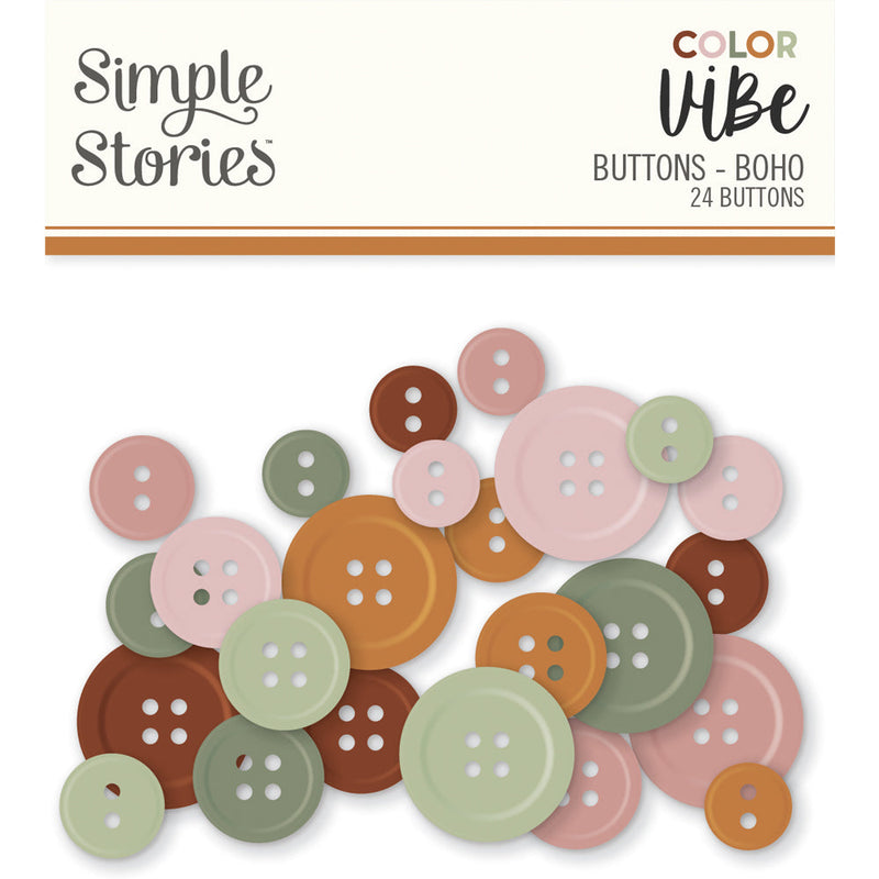 Boho Buttons Vibe - Simple Stories
