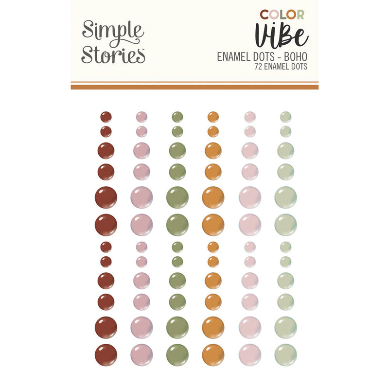 Boho Enamel Dots- Color Vibe - Simple Stories