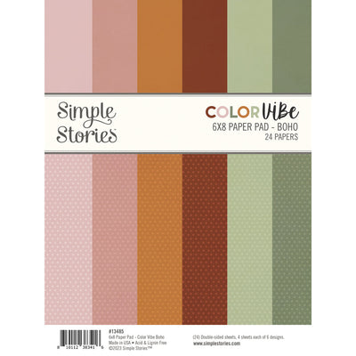 Boho 6x8 Pad- Color Vibe - Simple Stories