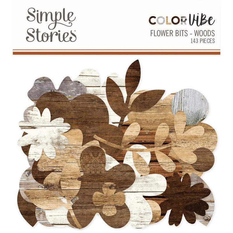 Woods Flowers Bits & Pieces - Color Vibe - Simple Stories