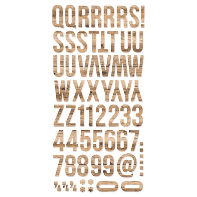 Hickory Woods Vibe Foam Alpha Stickers- Color Vibe- Simple Stories