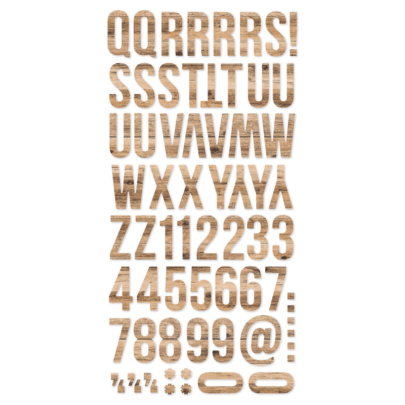 Hickory Woods Vibe Foam Alpha Stickers- Color Vibe- Simple Stories