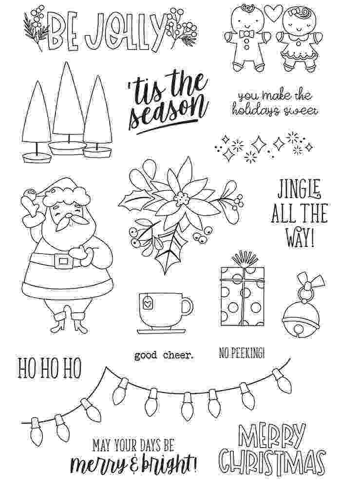 Jingle All the Way Stamps - Simple Stories - Clearance