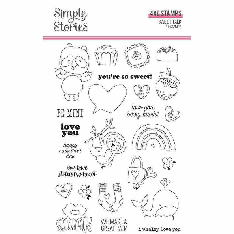 Sweet Talk Stamps - Simple Stories - Clearance