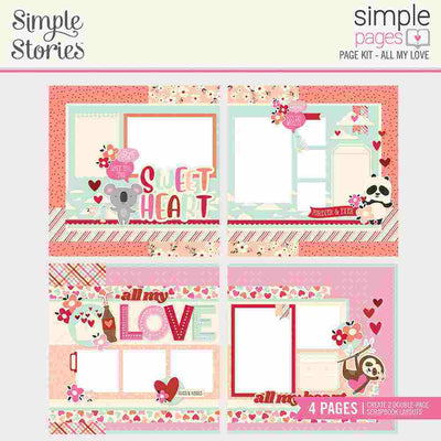All My Love Simple Page Kit - Sweet Talk - Simple Stories - Clearance