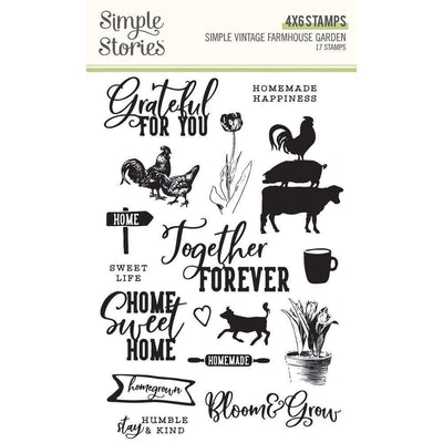 Simple Vintage Farmhouse Garden Stamps - Simple Stories - Clearance