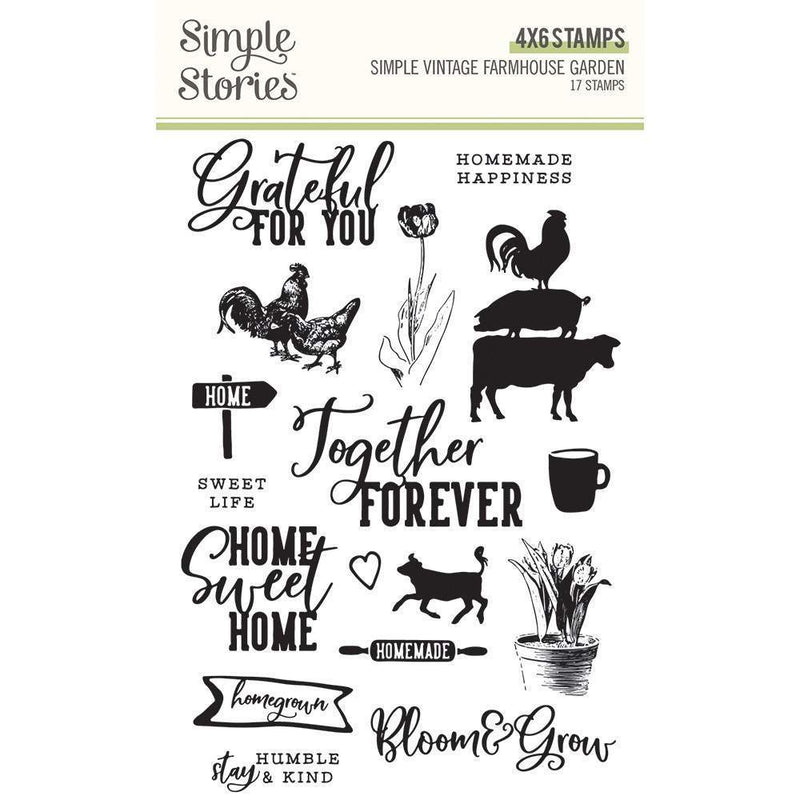 Simple Vintage Farmhouse Garden Stamps - Simple Stories - Clearance