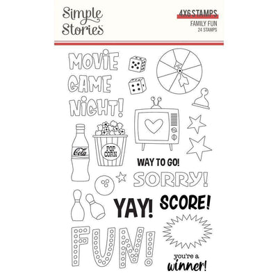 Family Fun Stamps - Simple Stories - Clearance