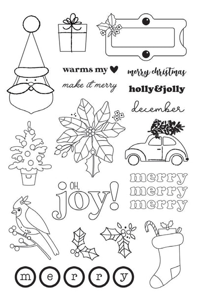 Make it Merry Stamps - Simple Stories - Clearance