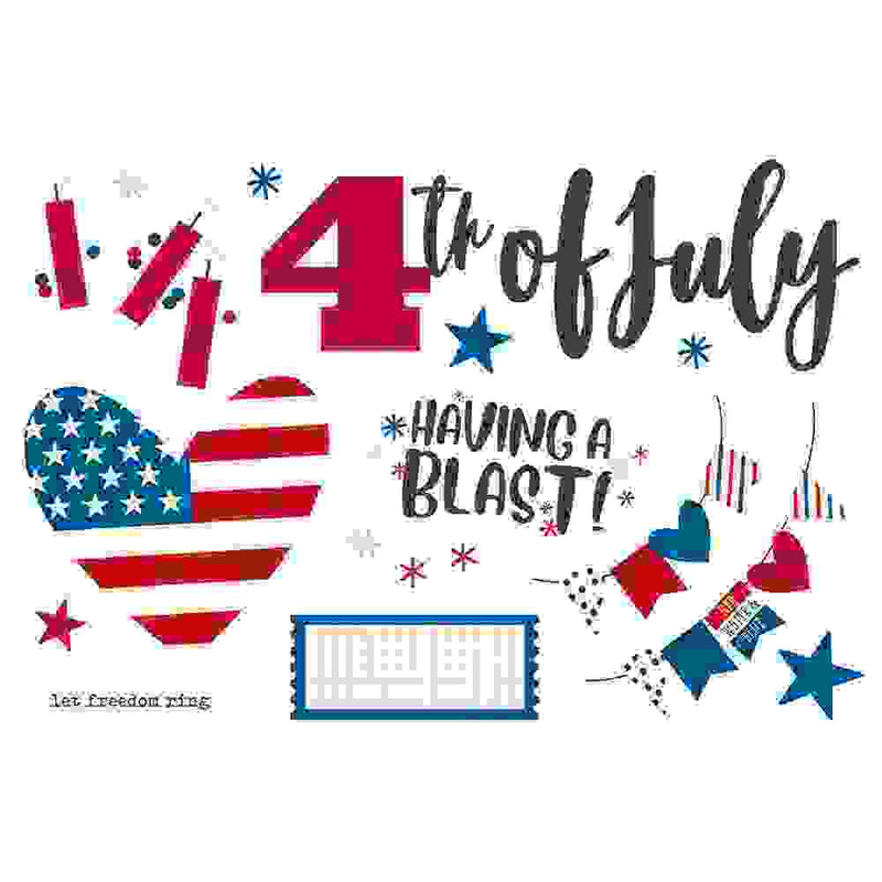 4th of July Page Pieces - Simple Pages - Simple Stories*