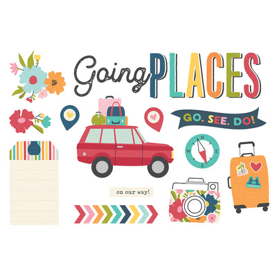 Going Places Page Pieces - Simple Pages - Simple Stories*
