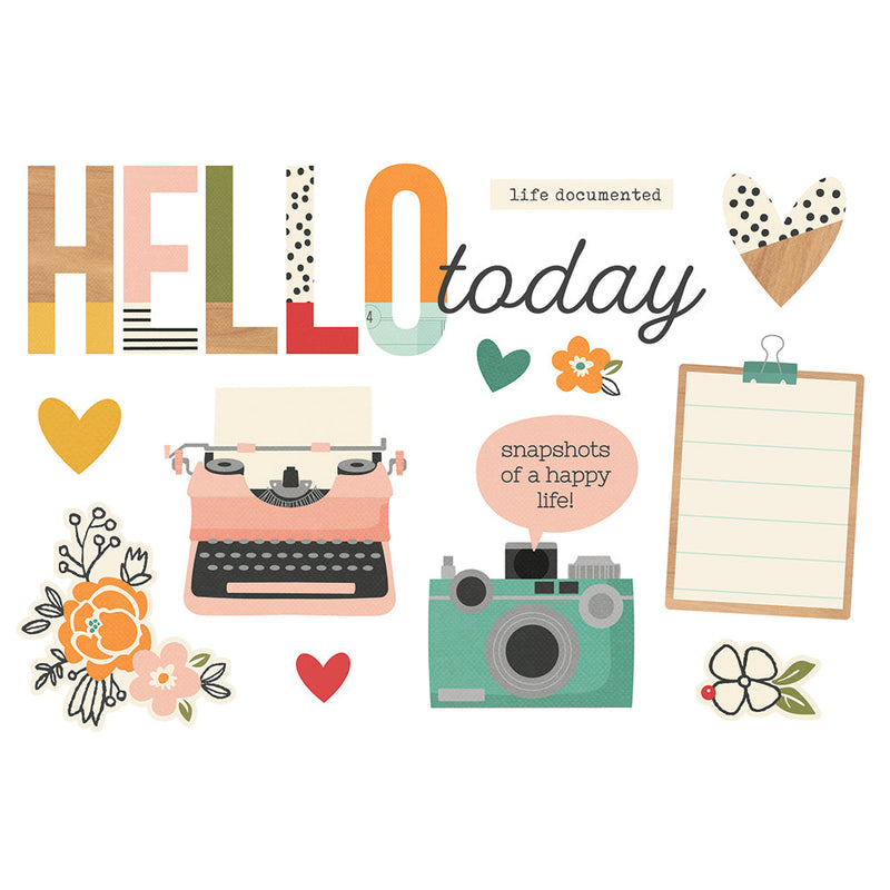 Hello Today Page Pieces - Simple Pages - Simple Stories*