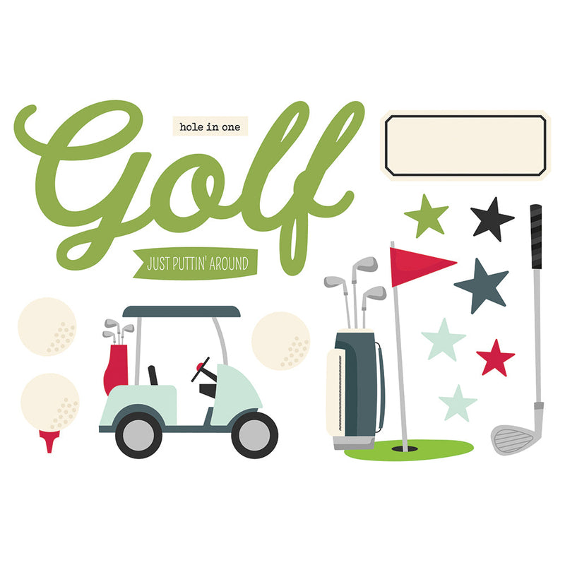 Golf Page Pieces - Simple Pages - Simple Stories*