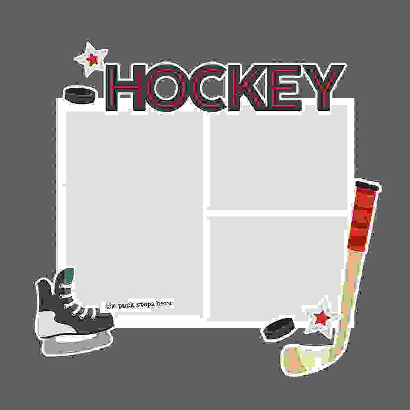 Hockey Page Pieces - Simple Pages - Simple Stories*