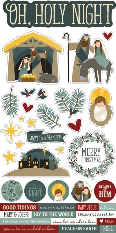 Oh, Holy Night Cardstock Stickers - Simple Stories